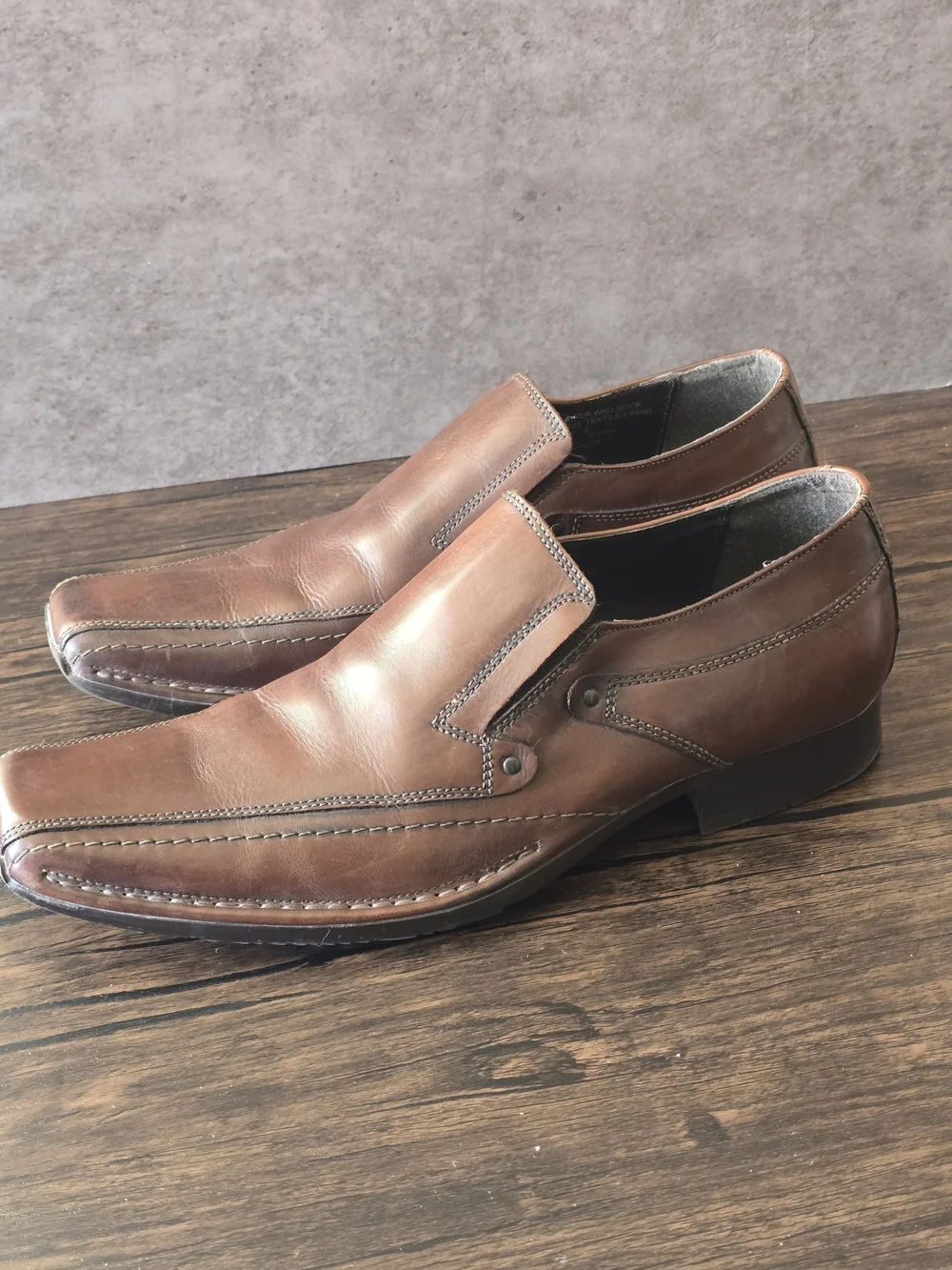 Men's Alfani Slip-On Leather Dress Shoes